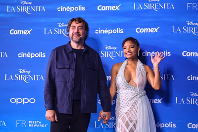Javier Bardem and Halle Bailey Photo