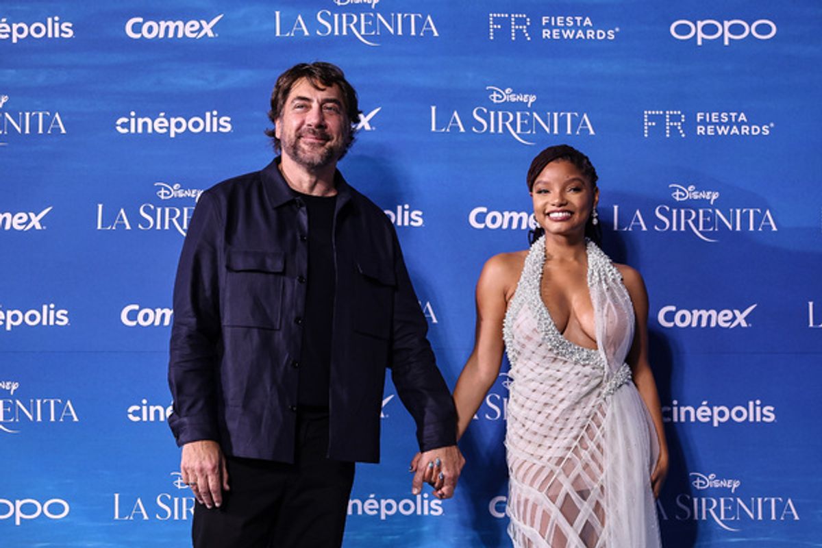Javier Bardem and Halle Bailey at 