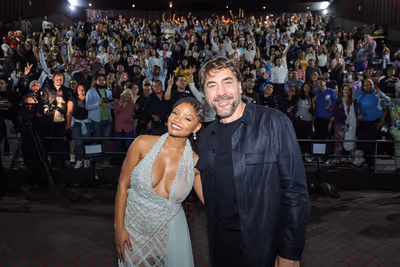 Halle Bailey and Javier Bardem Photo