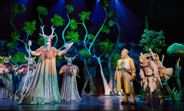 Alex Brightman, James Monroe Iglehart, Matthew Saldivar, and The Cast of Spamalot Photo