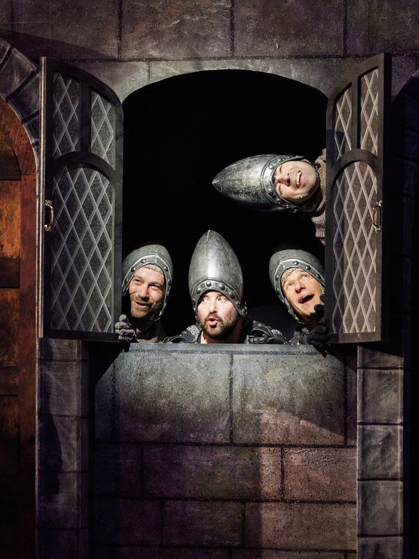 Michael Fatica, Alex Brightman, Ryan Kasprzak, and Rob McClure Photo