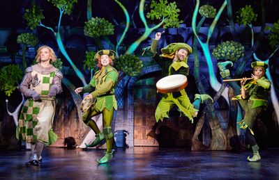 Michael Urie, Rob McClure, Michael Fatica, and Kaylee Olson Photo