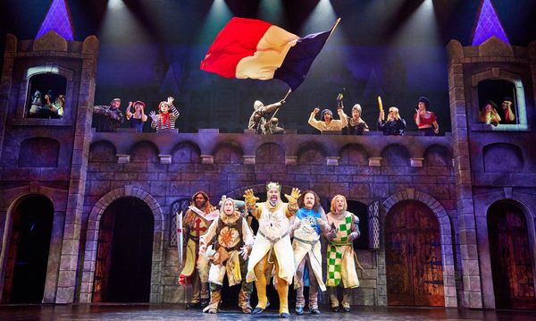 Nik Walker, Matthew Saldivar, James Monroe Iglehart, Jimmy Smagula, Michael Urie, and Photo
