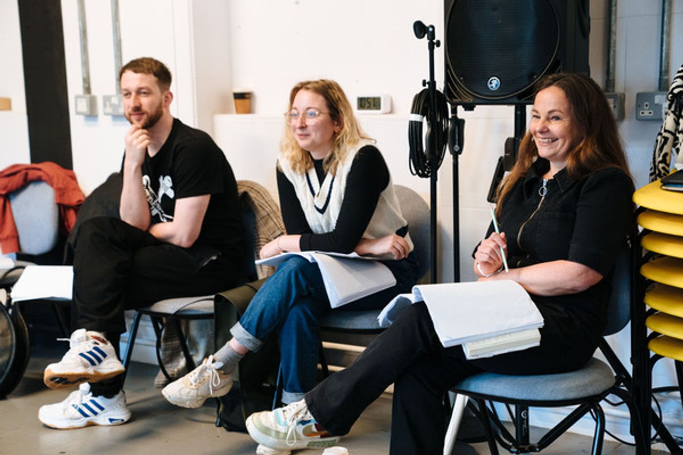 Photos: Inside Rehearsal For HOPE HAS A HAPPY MEAL At Royal Court Jerwood Theatre  Image