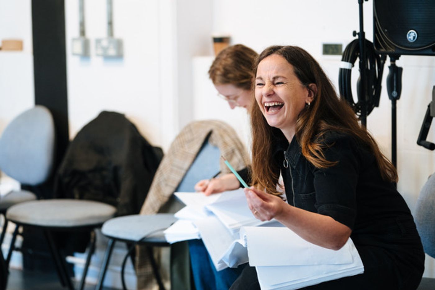 Photos: Inside Rehearsal For HOPE HAS A HAPPY MEAL At Royal Court Jerwood Theatre  Image