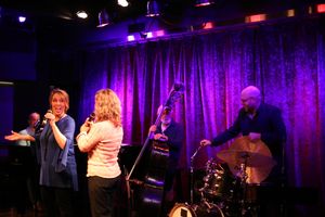 Ella Mae Dixon and drummer Ron Mitzner join the fun Photo