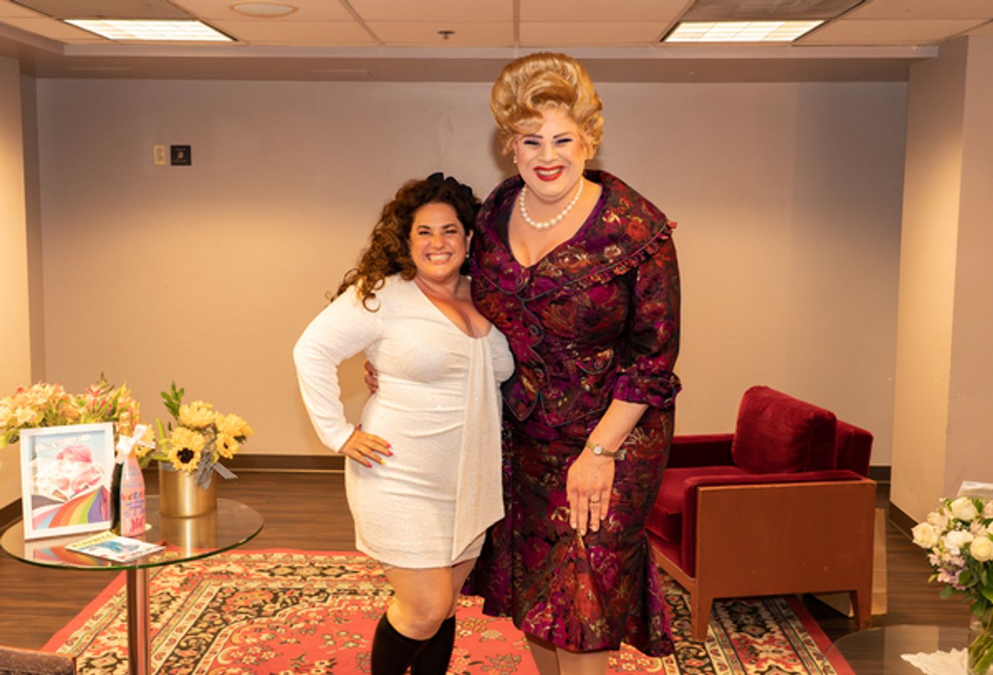 Photos: Marissa Jaret Winokur Visits the Tour of HAIRSPRAY  Image