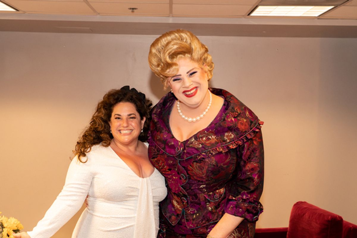 Marissa Jaret Winokur, Andrew Levitt aka Nina West at 
