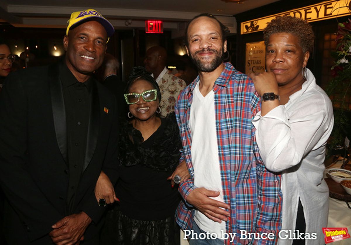 Director Kenny Leon, Irene Gandy, Savion Glover and Rowena Husbands at 