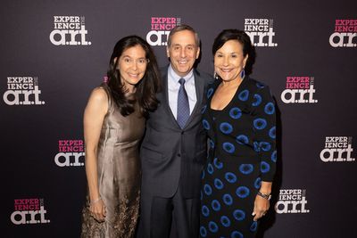 Terrie and Bradley Bloom Artistic Director Diane Paulus, Harvard University President Photo