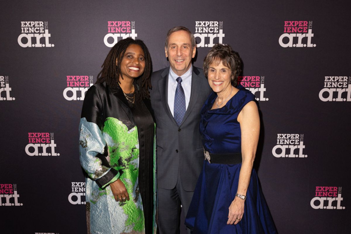 Susan S. and Kenneth L. Wallach Professor at the Harvard Radcliffe Institute and former U.S. Poet Laureate Tracy K. Smith and Honorees Harvard University President Lawrence S. Bacow & Adele Fleet Bacow at 
