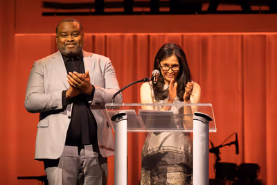 Executive Director Kelvin Dinkins, Jr. and Terrie and Bradley Bloom Artistic Director Photo