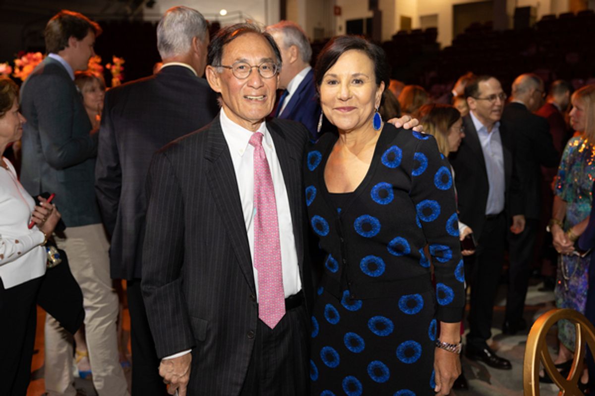 Harvard Corporation Senior Fellow Emeritus Bill Lee and Senior Fellow Penny Pritzker  at 