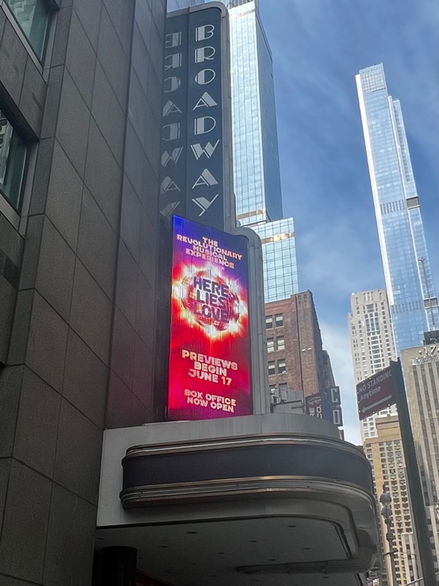 Up on the Marquee: HERE LIES LOVE  Image