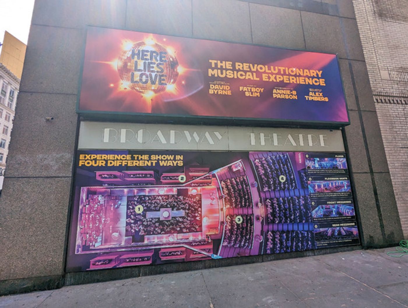 Up on the Marquee: HERE LIES LOVE  Image