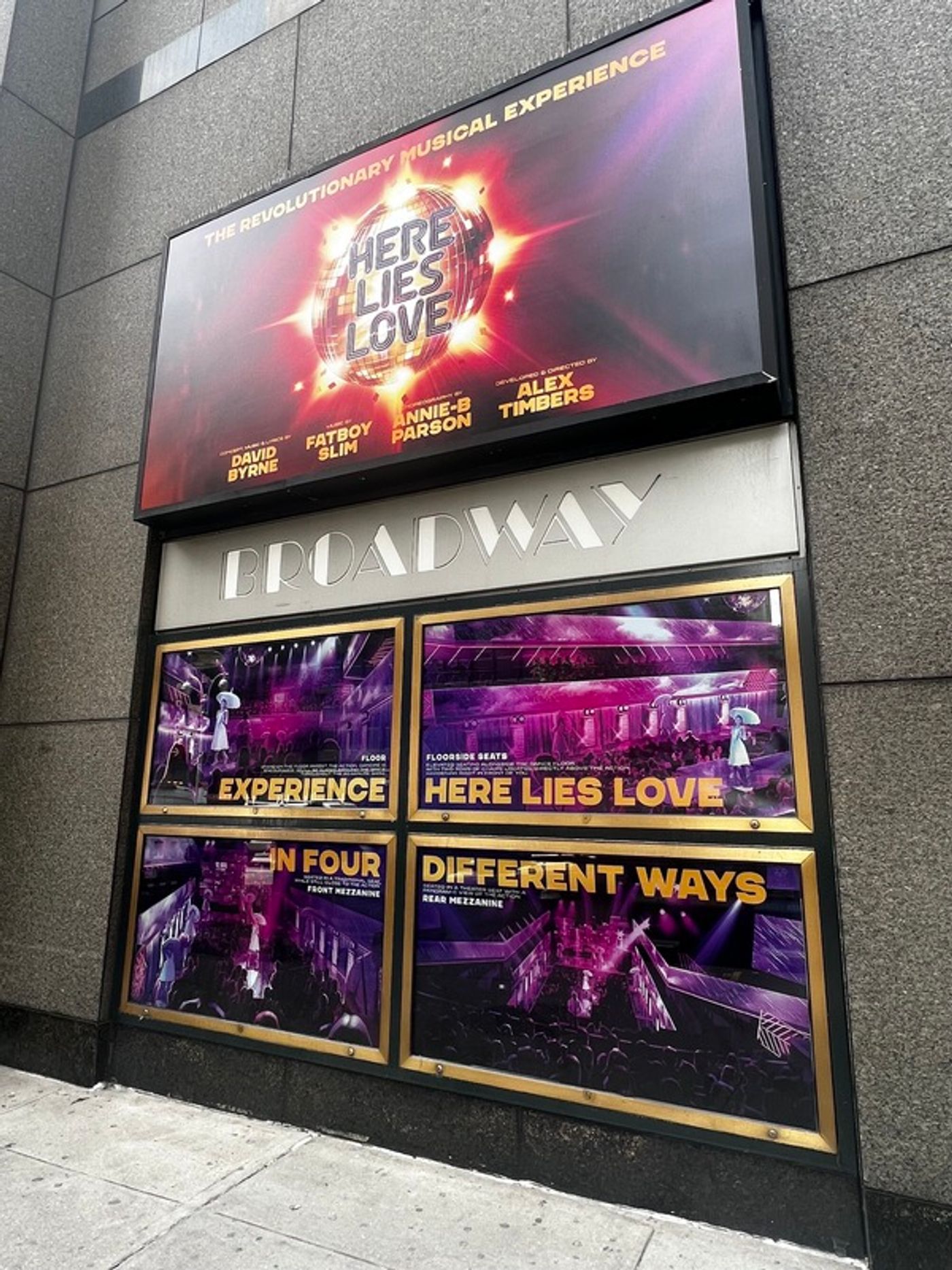 Up on the Marquee: HERE LIES LOVE  Image