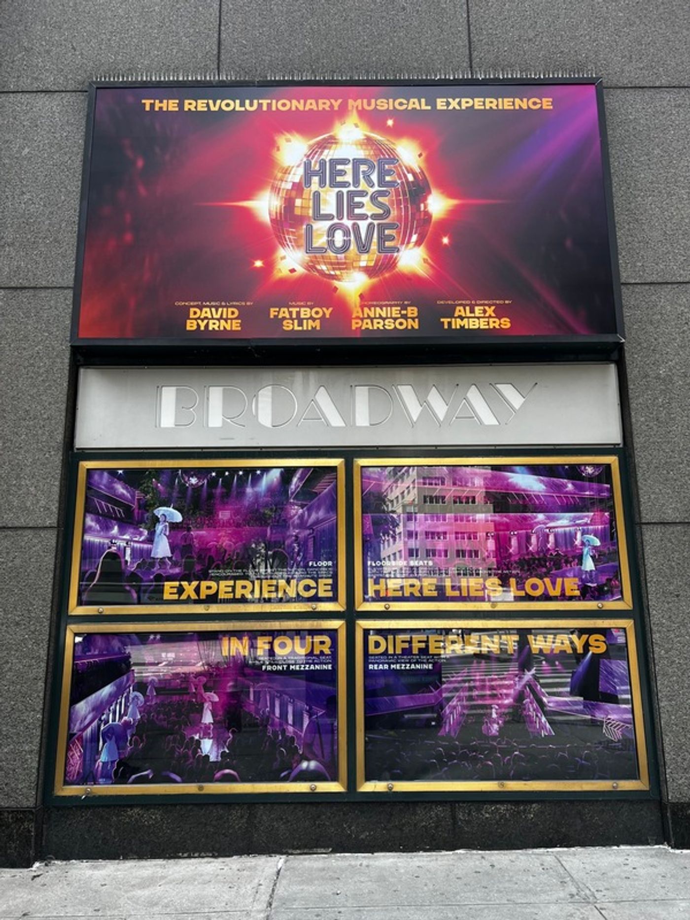 Up on the Marquee: HERE LIES LOVE  Image