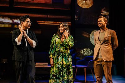 George Salazar, Anisha Adusumilli, Rick Cosnett  Photo by Jeff Lorch Photo