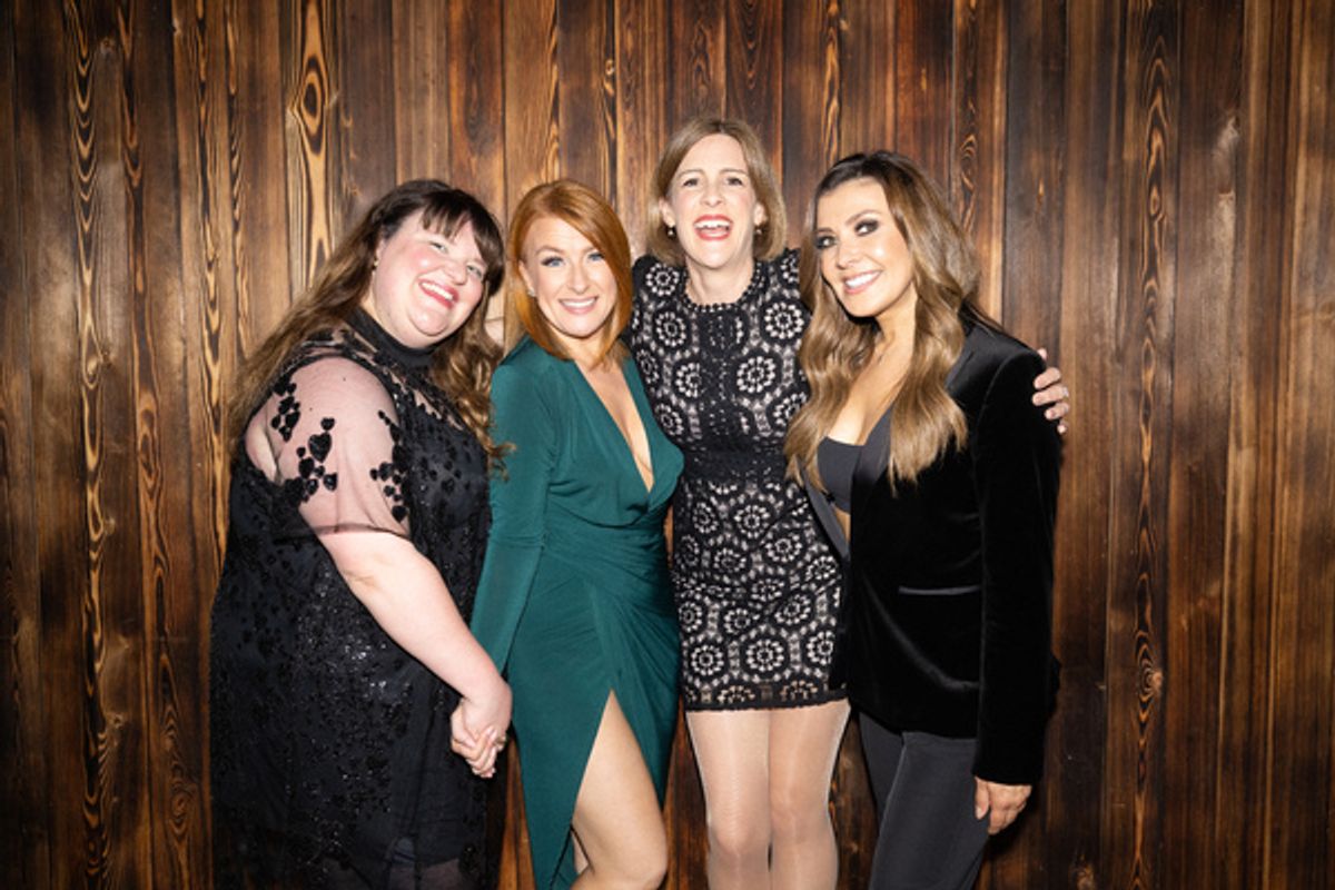 Rose Monk, Rachel Marwood, Holly Ashton, Kym Marsh at 