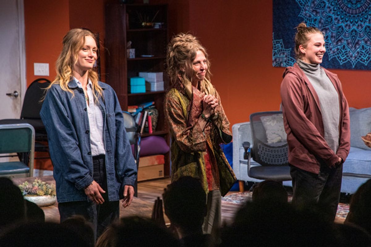 Kerry Bishe, Maddie Corman, Jess Gabor at 