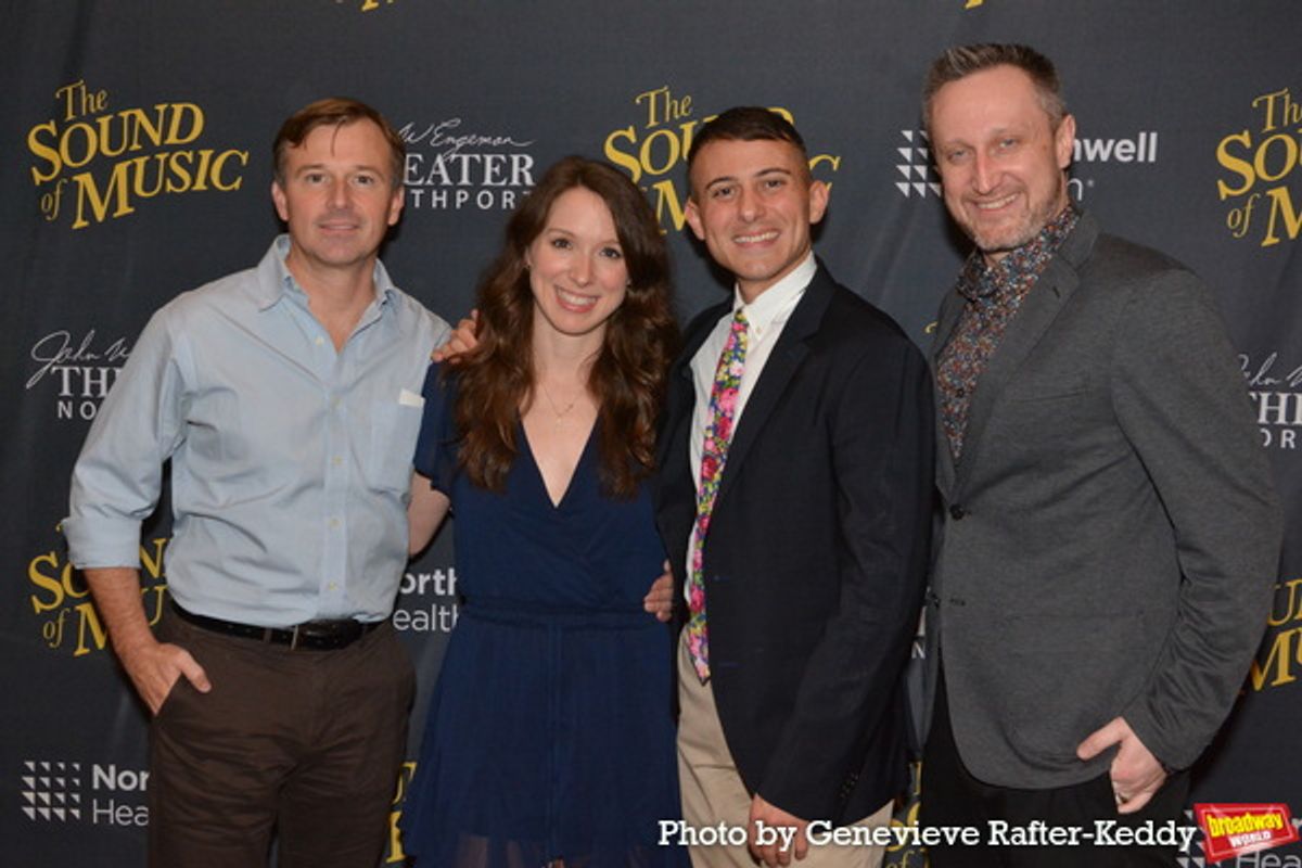 Drew Humphrey, Mandy Modic and Tom Vendafreddo with Christopher Morrissey (Dance Captain) at 