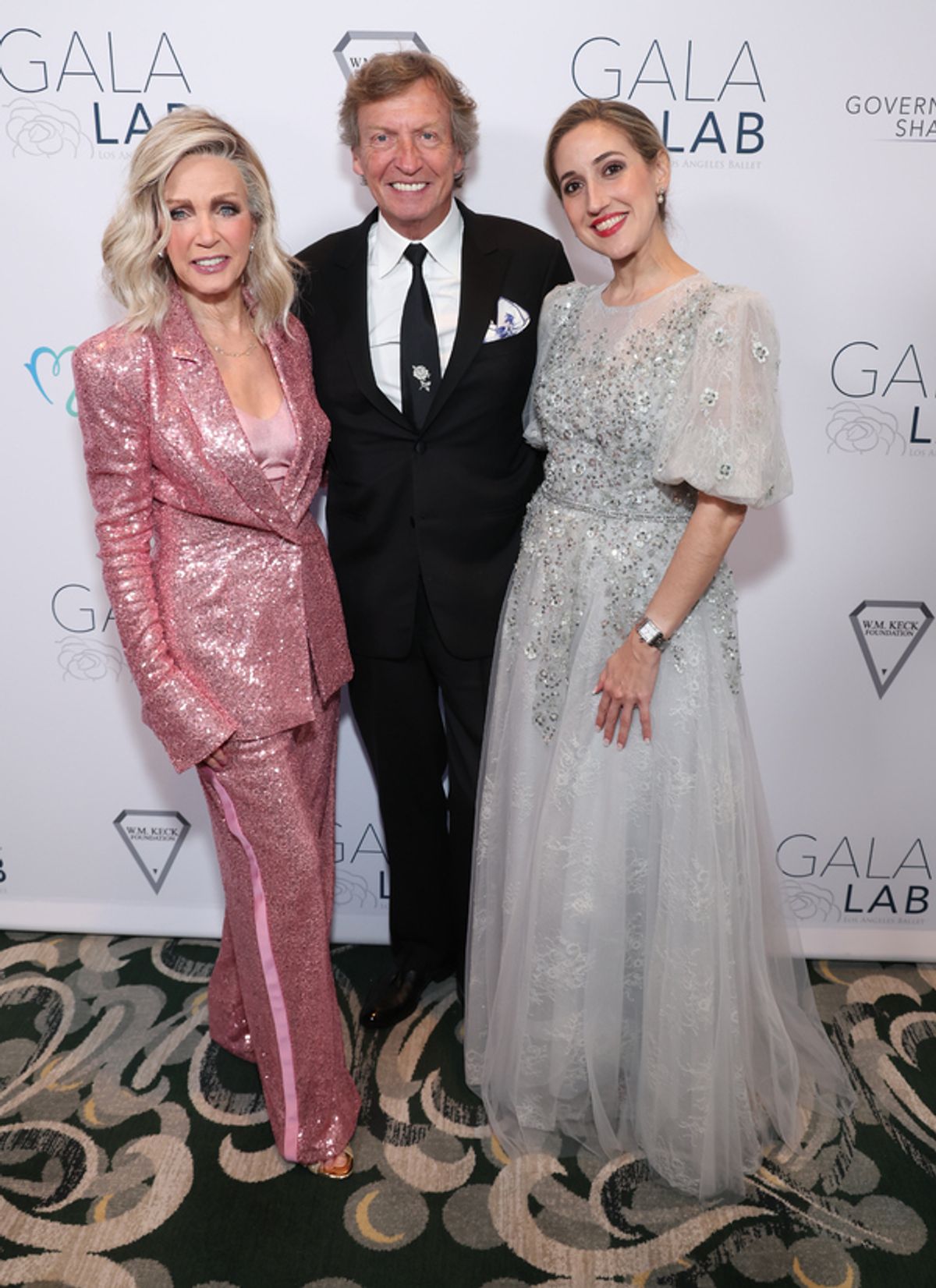 Donna Mills, Nigel Lythgoe and Melissa Barak at 