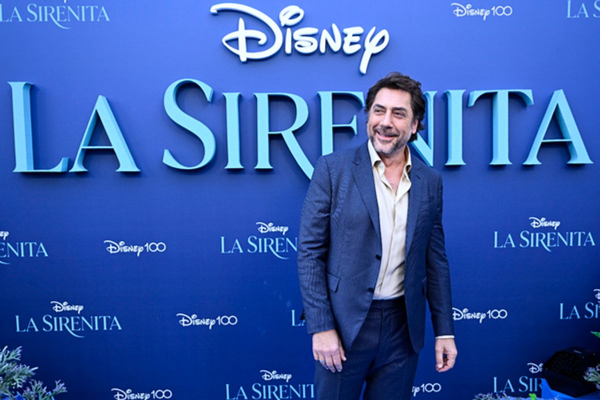 MADRID, SPAIN - MAY 19: Spanish actor Javier Bardem attends the premiere of 'La Sirenita' by Disney at Cine Callao on May 19, 2023 in Madrid, Spain. (Photo by Carlos Alvarez/Getty Images for Disney) at 
