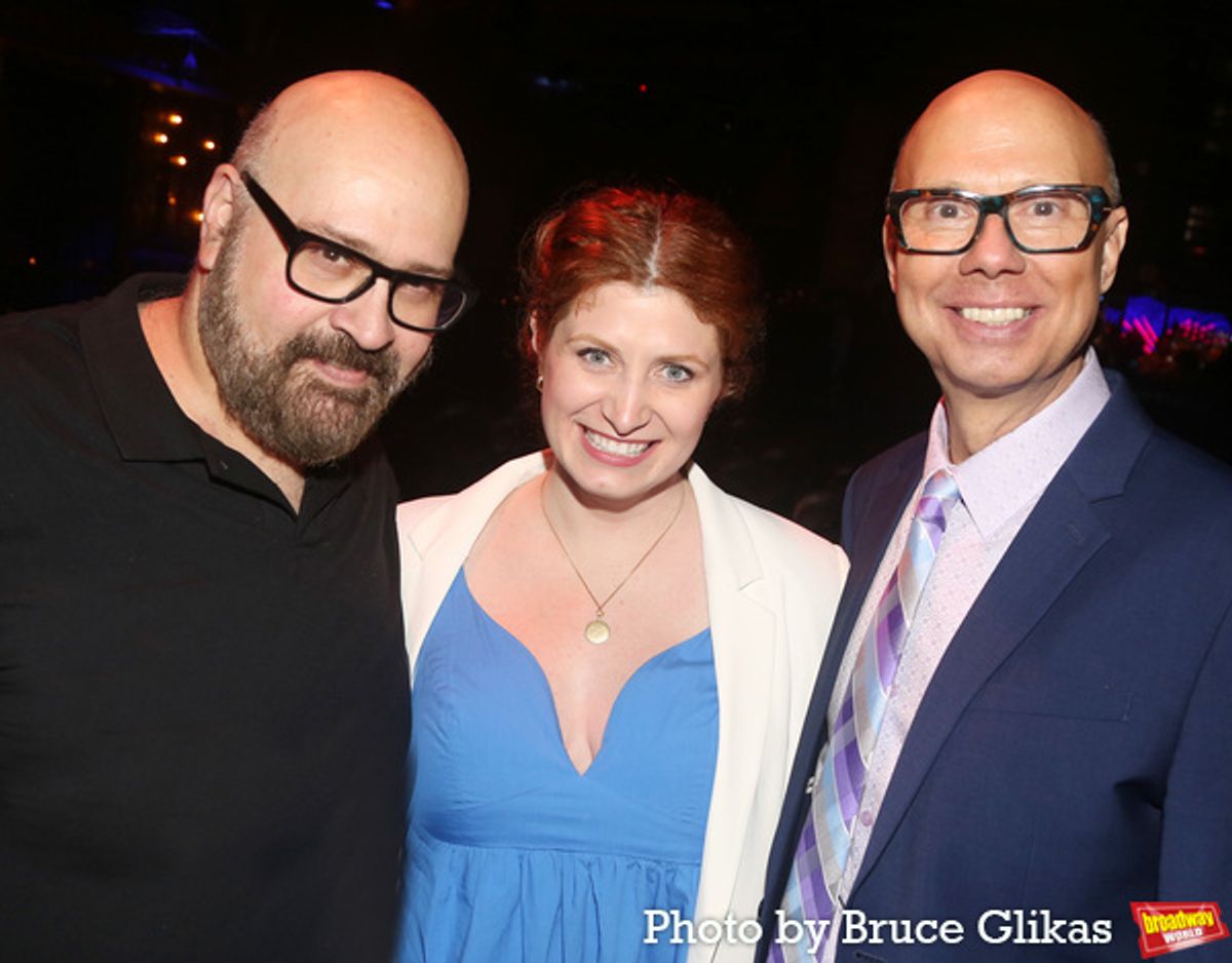 Photographer Bruce Glikas, Broadway World Editor-in-Chief Nicole Rosky and Richard Ridge at 