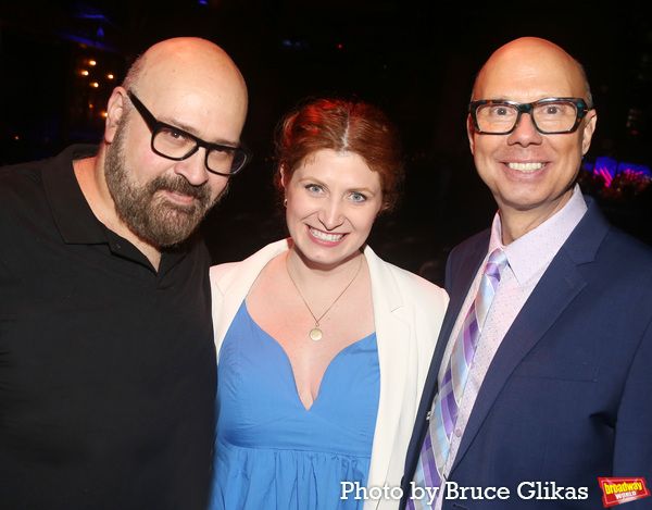 Photographer Bruce Glikas, Broadway World Editor-in-Chief Nicole Rosky and Richard Ri Photo