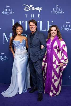 Halle Bailey, Rob Marshall, Melissa McCarthy Photo