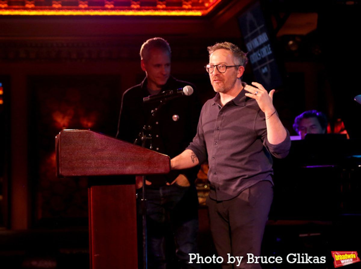 Playwright Bruce Norris and Playwrights Horizon's Artistic Director Adam Greenfield at 