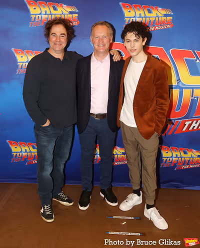 Roger Bart, Producer Colin Ingram and Casey Likes Photo