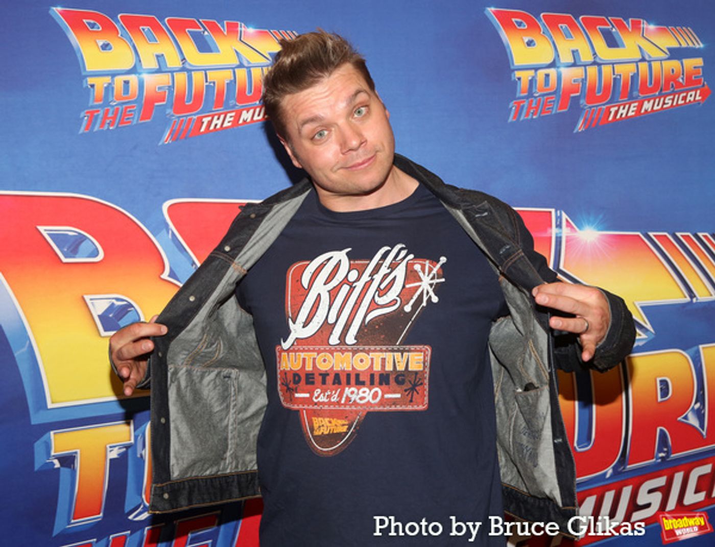 Photos: Casey Likes, Roger Bart, Jelani Remy & the Cast of BACK TO THE FUTURE: THE MUSICAL Meet the Press  Image