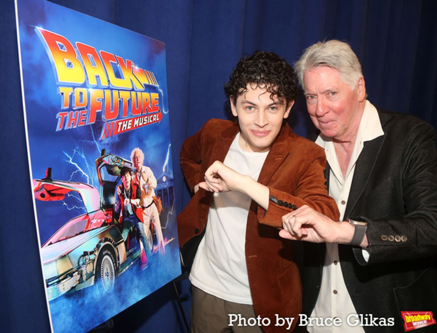 Photos: Casey Likes, Roger Bart, Jelani Remy & the Cast of BACK TO THE FUTURE: THE MUSICAL Meet the Press  Image