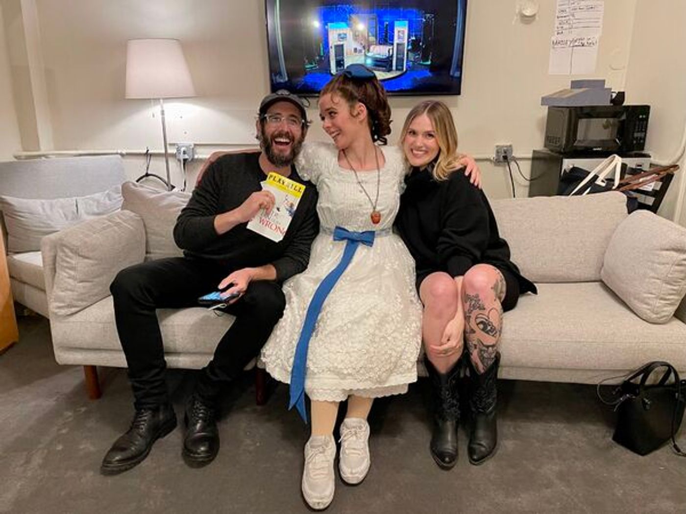 Photos: Josh Groban Visits PETER PAN GOES WRONG on Broadway  Image