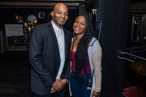 Brandon Victor Dixon and SAY Board member Danielle Lenee Photo