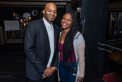 Brandon Victor Dixon and SAY Board member Danielle Lenee Photo