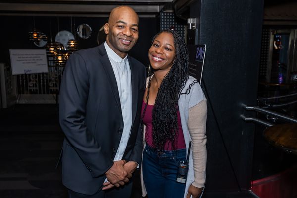 Brandon Victor Dixon and SAY Board member Danielle Lenee Photo