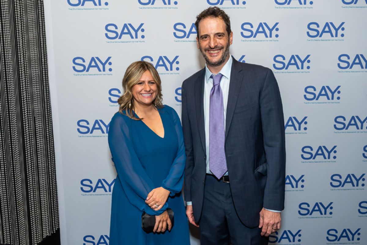 Susan Booth of Joann and SAY Executive  Director Noah Cornman at 