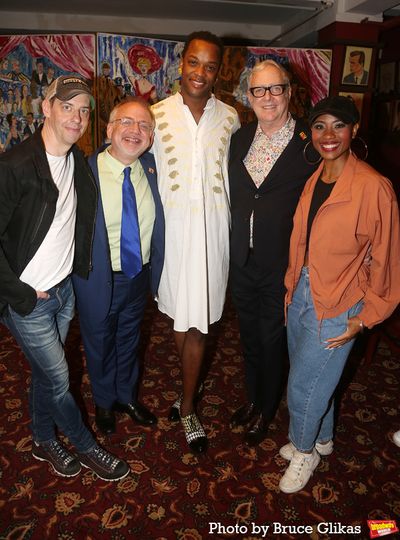 Christian Borle, Marc Shaiman, J. Harrison Ghee, Scott Wittman and Adrianna Hicks Photo