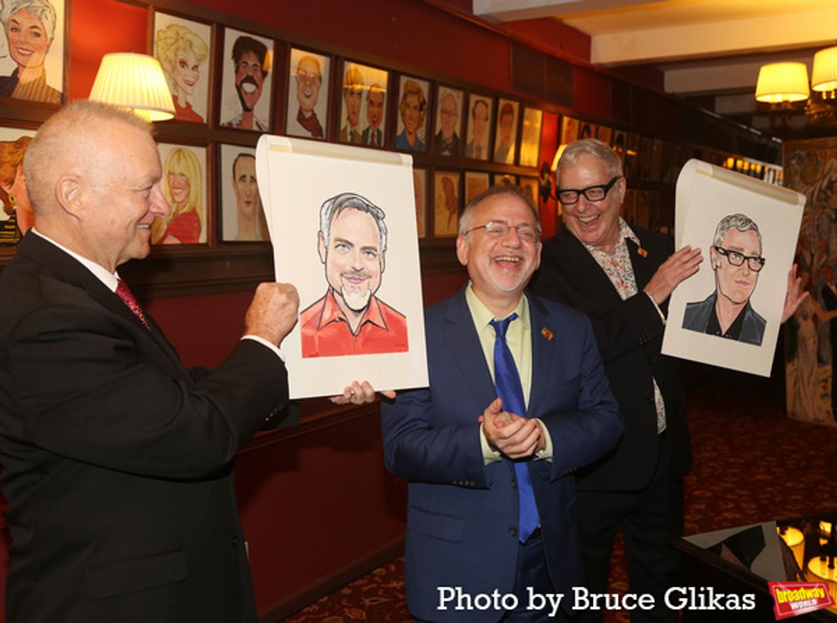 Max Klimavicius, Marc Shaiman and Scott Wittman at 