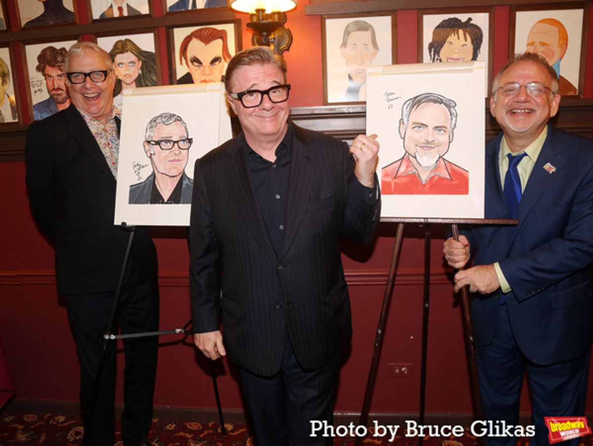 Scott Wittman, Nathan Lane and Marc Shaiman at 
