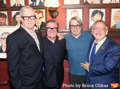 Scott Wittman, Nathan Lane, Matthew Broderick and Marc Shaiman Photo