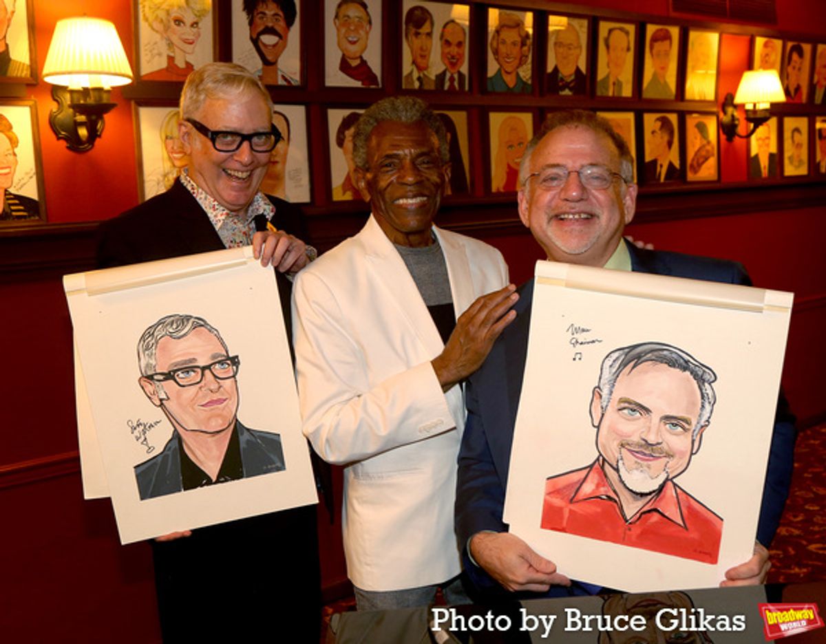 Scott Wittman, Andre De Shields and Marc Shaiman at 
