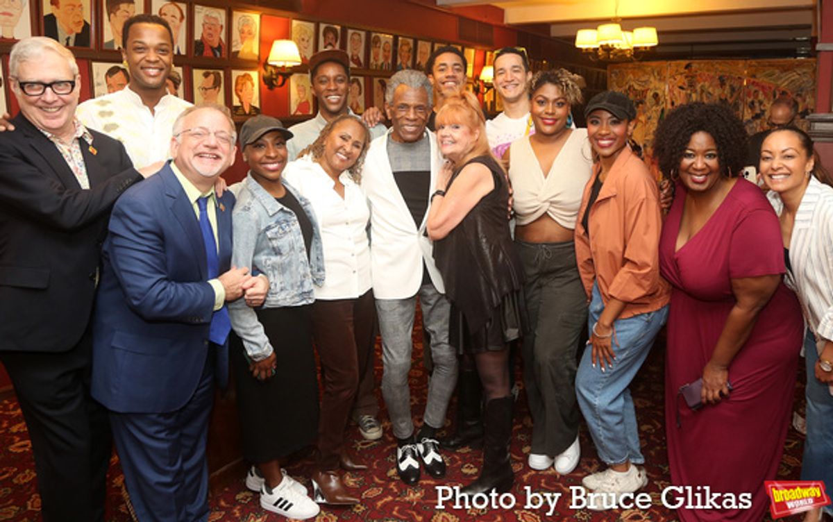 Scott Wittman, Marc Shaiman, J. Harrison Ghee, Darlene Love, Andre De Shields, Annie Golden, NaTasha Yvette Williams, Adrianna Hicks and The Cast of 'Some Like it Hot!' at 