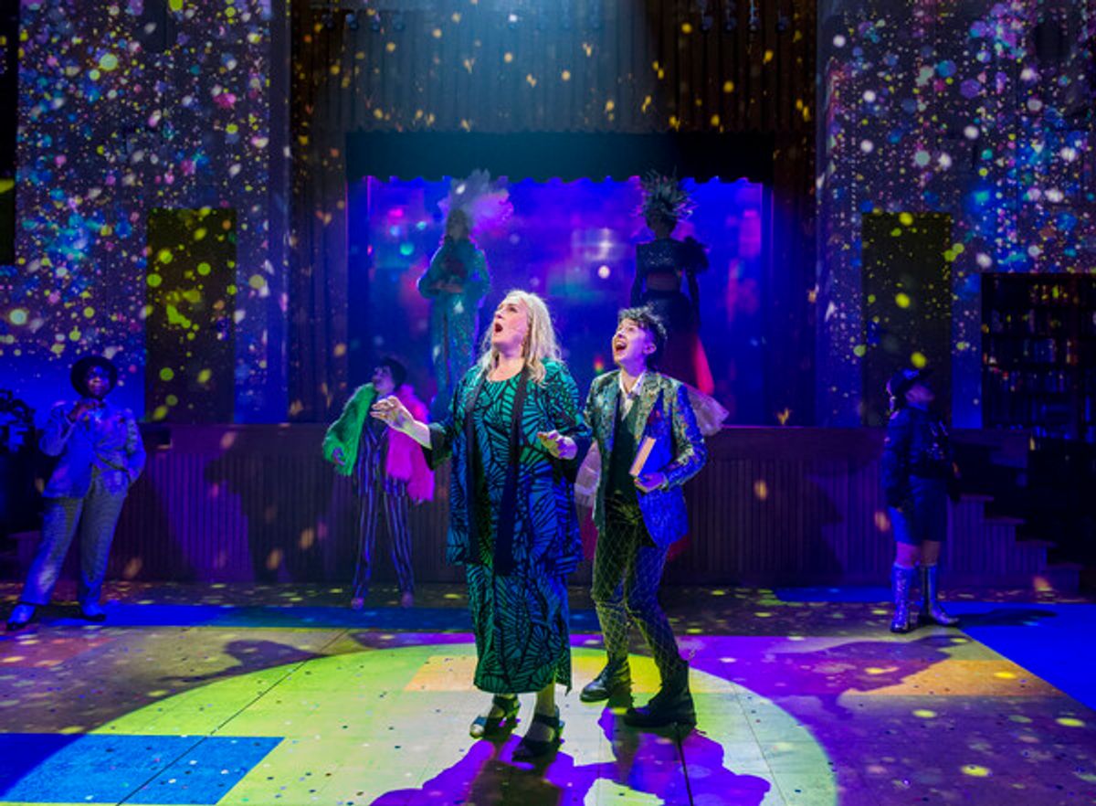 Daya Curley, Adina Verson, and the cast of A Transparent Musical at 