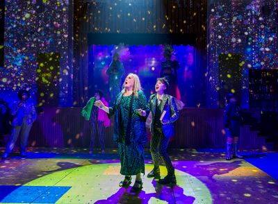 Daya Curley, Adina Verson, and the cast of A Transparent Musical Photo