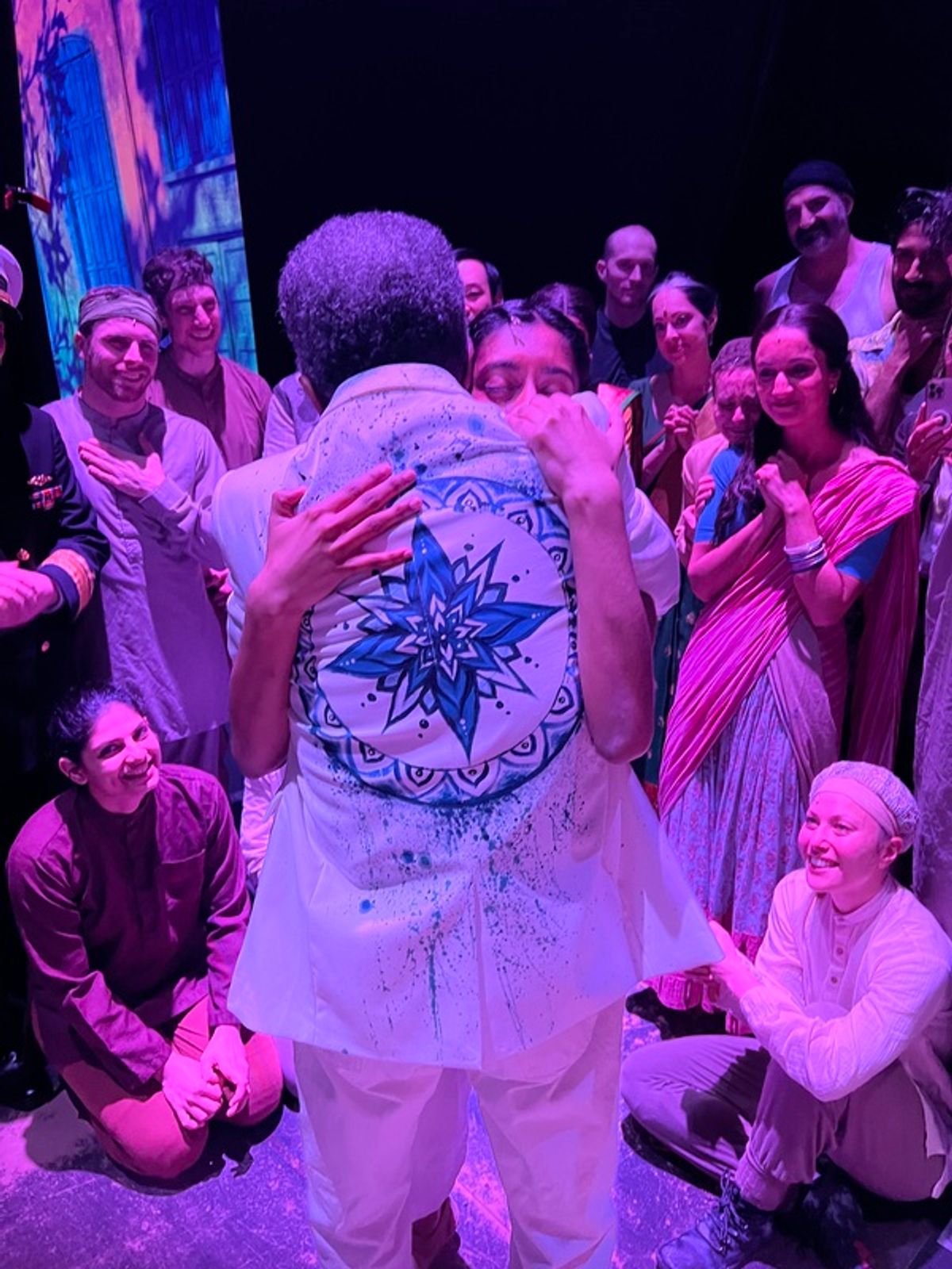 Andre De Shields with the cast of Life of Pi at 