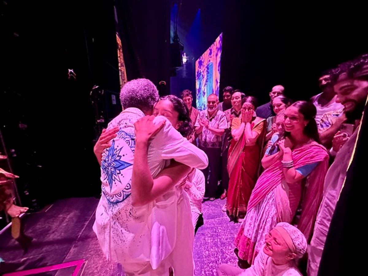 Andre De Shields with the cast of Life of Pi at 