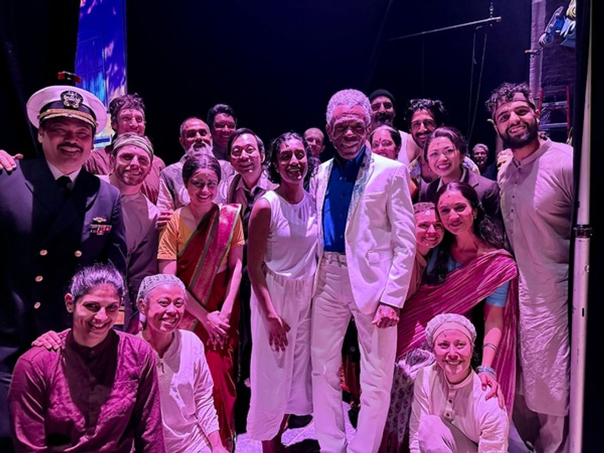 Andre De Shields with the cast of Life of Pi at 